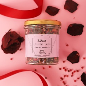 Vita-food Herbata z Różą i Czerwonym Pieprzem - Pikantny Smak i Aromat" - Skupia się na charakterystyce smaku