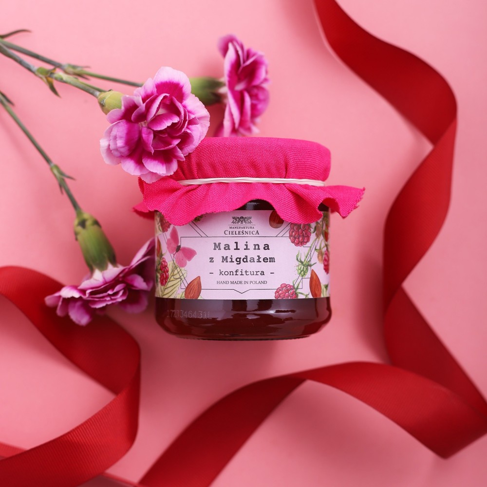 Vita-Food Konfitura z Malina i Migdałem - Intensywny Smak i Aromat, Idealna do Deserów